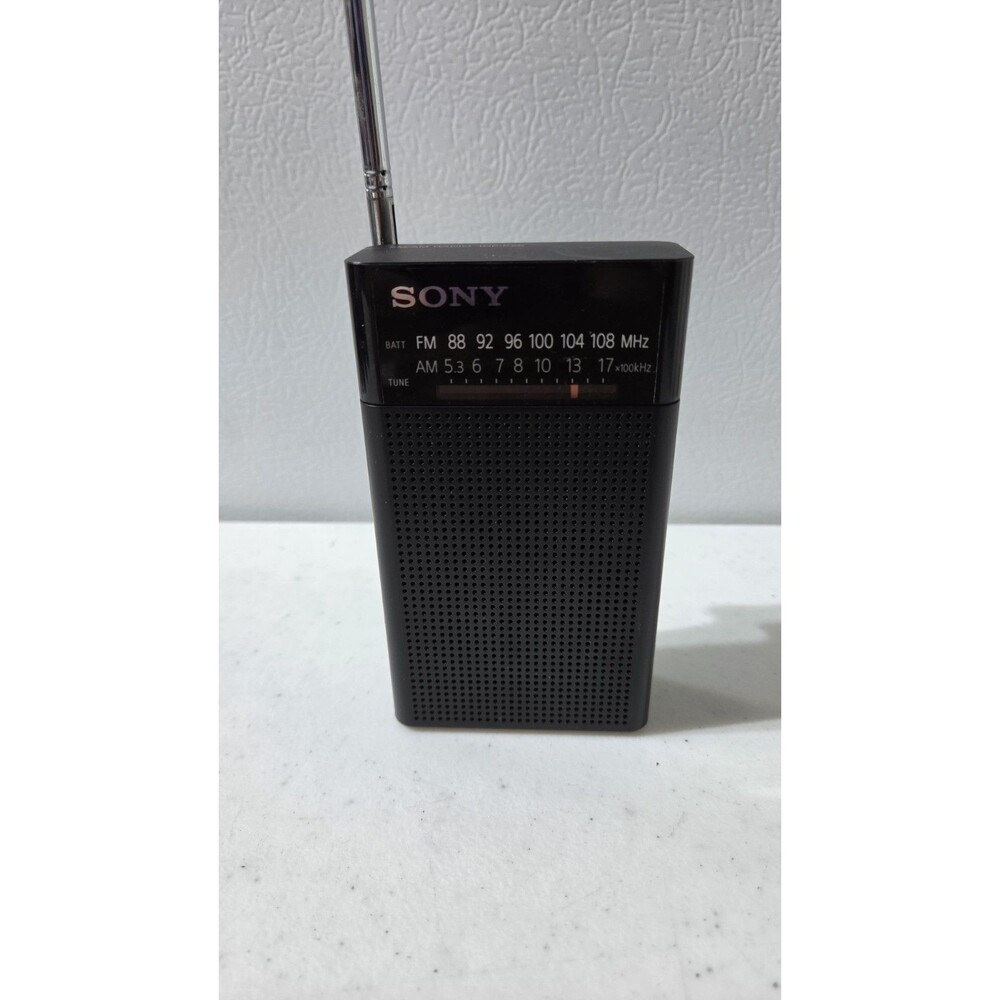 Sony ICF-P26 AM/FM Portable Radio Black Tested Working